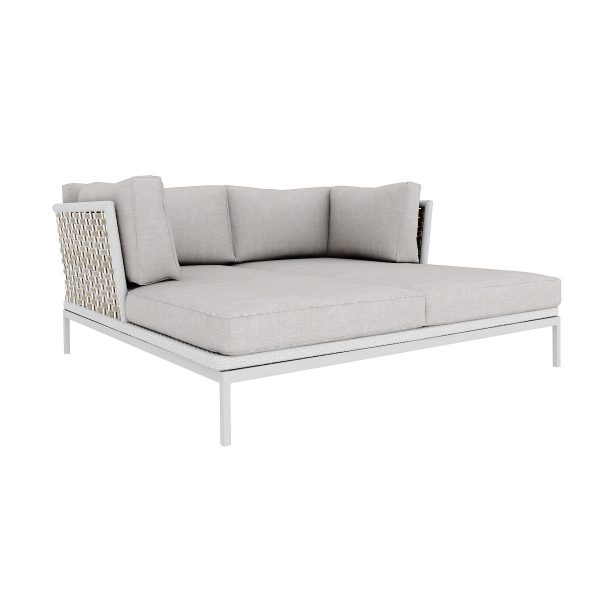 DOUBLE SOFA BED WITH CANOPY AND CUSHION