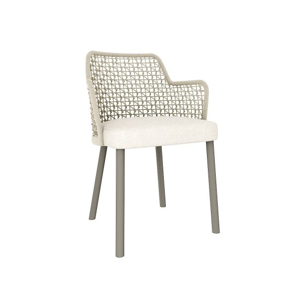 ARMCHAIR WITH ALUMINUM LEGS