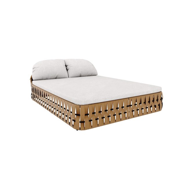 DOUBLE SUNLOUNGER WITH CUSHION