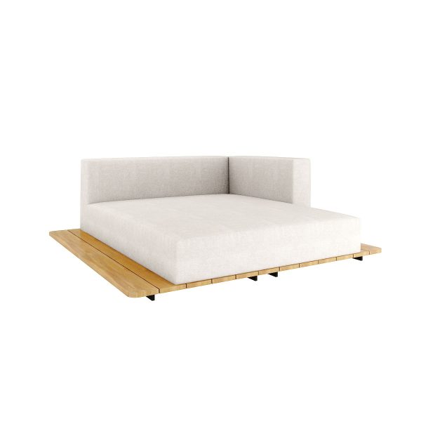 BASE + SUNBED SEAT + DOUBLE BACK + LEFT ARM WITH CUSHION